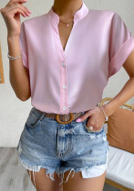 Women summer v-neck shirt