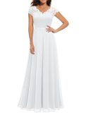 Elegant Lace Patchwork Long Slim Waist Elegant Gown Dress