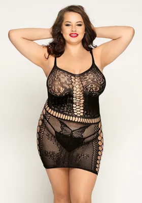 Plus Size Sexy Net Clothing Sexy One-Piece Bodystocks Lingerie