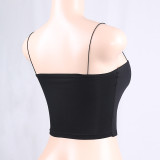 Women Sexy Backless Plunging Slim Top
