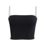 Women Sexy Backless Plunging Slim Top