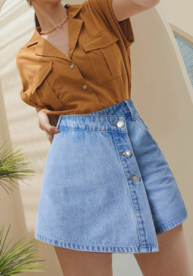 Fashion Slit Women's Denim Shorts