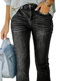 Fashion Jeans Women's Chic Slim Fit Micro Bell Bottom Denim Pants Long Pants