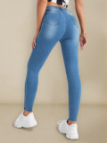 Women's Clothing Casual Denim Tight Pants