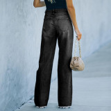 Women's Denim Pants Fall Street Ripped Jeans