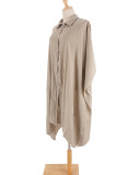 cotton shirt style loose beach cardigan Holidays sun protection cover-up