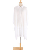 cotton shirt style loose beach cardigan Holidays sun protection cover-up