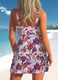 Women Floral Strap One-Piece Swimwear