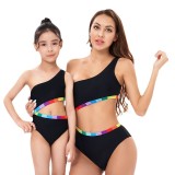 Swimsuit female parent-child one-piece bikini sexy mother and daughter swimsuit bikini