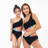 Swimsuit female parent-child one-piece bikini sexy mother and daughter swimsuit bikini