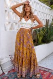 Women's Summer Holidays Bohemian Beach Print Skirt s-5xl