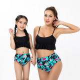 Parent-child swimwear bikini print Two Pieces children's swimwear mother and daughter bikini