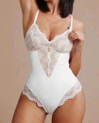 Shapewear Plus Size V-neck lace Slim Waist Fitted women's shapewear breathable suspenders one-piece corset