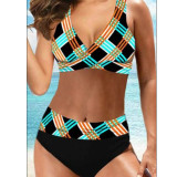 Vintage Two Pieces Triangle Swimsuit Girls Sexy Beach Bikini