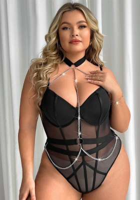 Plus Size Plus Size Sexy Nightdress Size Sexy See-Through Lingerie