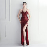 WomenSexy Backless Formal Party Evening Dress