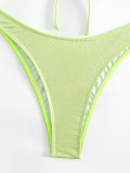 Women's Solid Color Two Pieces Swimsuit Sexy Bikini