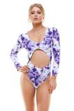 Bikini One-Piece Long-Sleeved Surfing Suit Ladies Swimsuit Diving Suit Sexy Swimsuit