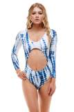 Bikini One-Piece Long-Sleeved Surfing Suit Ladies Swimsuit Diving Suit Sexy Swimsuit