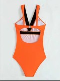 Women's Triangle Swimsuit One Piece Sexy Beach Swimwear