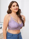 Plus Size Lace Brief Bra