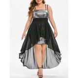 Women's Spring Summer Sequin Dress Plus Size