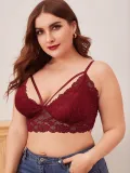 Plus Size Lace Brief Bra