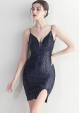 Beaded Sequins Camisole Bodycon Sexy Dress