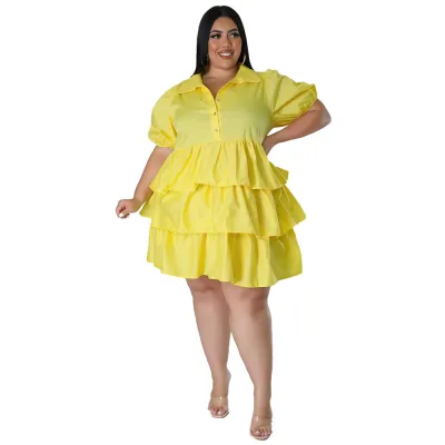Plus Size Women Casual Loose Dress