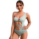 Women's Sexy One-Shoulder Chic One-Piece Swimsuit