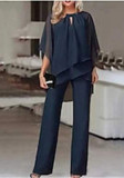 Women's Summer Fashion Casual Slim Fit Chic Career Two-Piece Pants Set