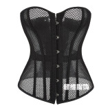 Sexy Hot Vest Slim Waist Mesh Fabric Breathable Wrapped Chest Corset