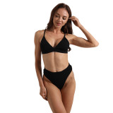 Black Bikini Sexy Two Piece Swimsuit Women Swimwear