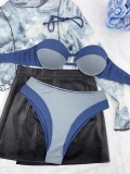 Underwire Hardpack Sexy Bikini Two Pieces High Waist Swimsuit
