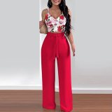 Fashion printed top + trousers