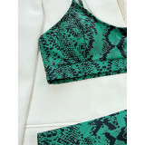 Snake Print Women's Two Pieces Swimsuit