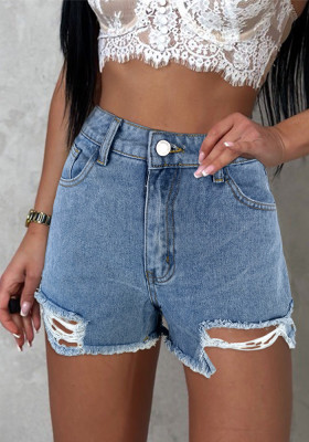 Summer Ripped Denim Hot Shorts