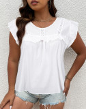 Plus Size Women's Summer White Shirt