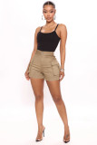 Fashion Loose Multi Pocket Cargo Denim Shorts Women's