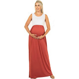 Women Sexy Loose Sleeveless Maternity Dress