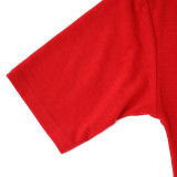Ladies Printed Casual Loose Short Sleeve T-Shirt