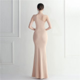Long Sequins Plus Size Fat Beauty Formal Party Evening Dress