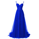 Sling evening dress sexy Chic red carpet catwalk Formal Party annual meeting performance dress
