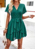 Women's Summer Lace-Up Strings A-Line Dress
