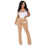 Women's Summer High Waist Butt Lift Stretch Bootcut Pants (Pants Only)