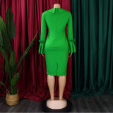 Plus Size Women African Bodycon Dress
