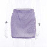 Summer Slim Fit Halter Neck Tank Top Bodycon Skirt Set