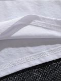 Women's Cotton Casual Short Sleeve Top Letter Print T-Shirt