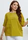 Solid Color Tops Plus Plus Size Patchwork Tops Women's Summer Ladies Tops