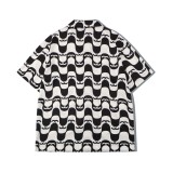 Striped Irregular Pattern Simple Basic Shirt